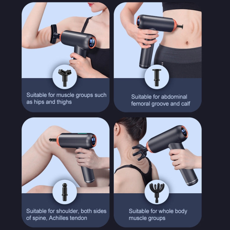 Muscles Relax Massager Fitness Equipment Fascia Gun, Colour: Professional Model (Black)