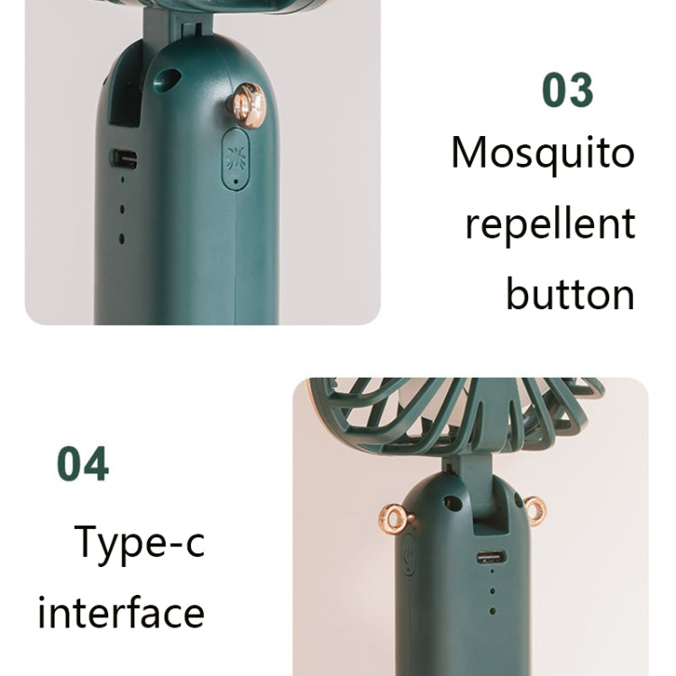 WT-TX6 Mini Handheld Fan Sonic Mosquito Repellent Children Outdoor Portable Hanging Neck Fan