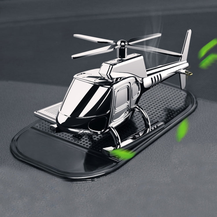 In-Car Odor-Removing Decorations Car-Mounted Helicopter-Shaped Aromatherapy Decoration Products Specificationï¼š Silver/1 Aromatherapy Core