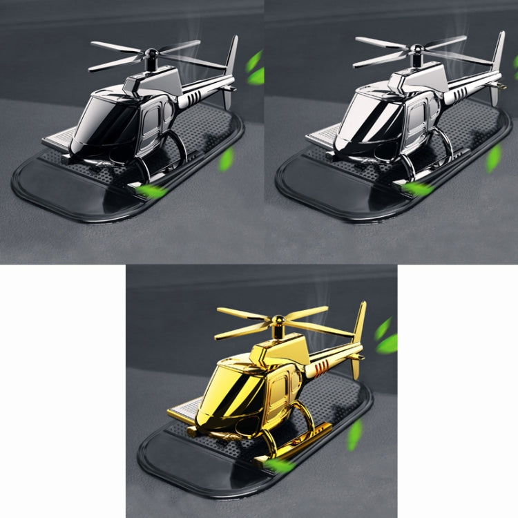 In-Car Odor-Removing Decorations Car-Mounted Helicopter-Shaped Aromatherapy Decoration Products Specificationï¼š Silver/1 Aromatherapy Core