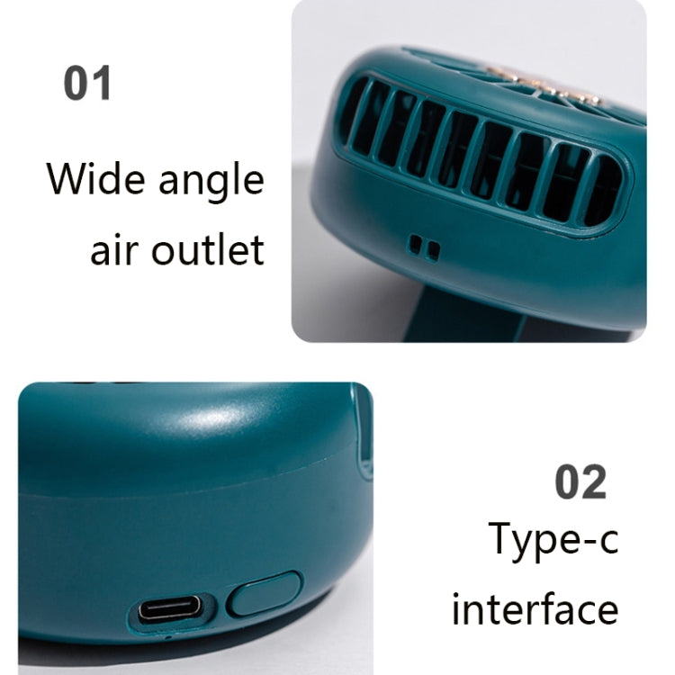 GXZ-F1015 Hanging Neck Fan Handheld Desktop Mini Portable USB Folding Fan