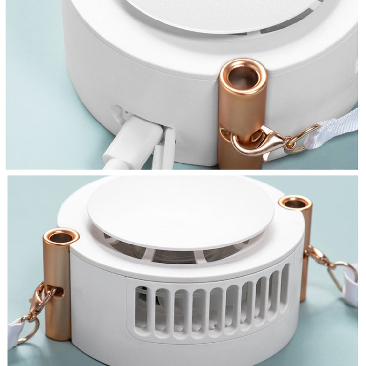 F181 USB Leafless Hanging Neck Fan Outdoor Portable Mini Fan