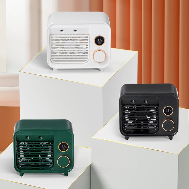 F853 Desktop Humidifying Spray Mini Air Conditioning Fan(white)