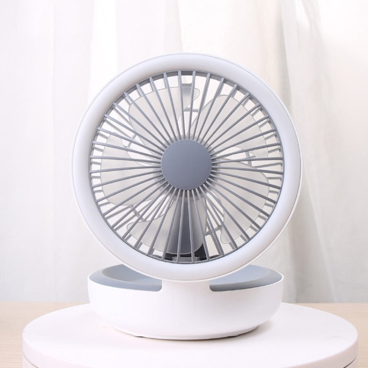 Desktop Night Light Small Fan Student Dormitory Office Multi-angle Foldable USB Fan