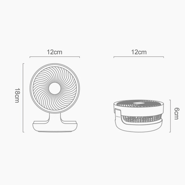 Desktop Night Light Small Fan Student Dormitory Office Multi-angle Foldable USB Fan