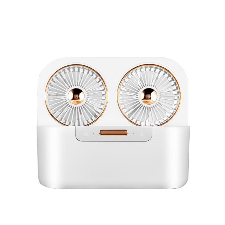 Double Spray Fan Retro Big Wind Home Office Desktop Humidifying Fan