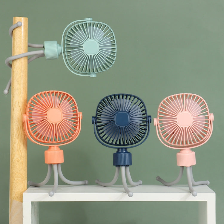 Octopus Fan Baby Stroller Outdoor Portable Children Students USB Handheld Fan