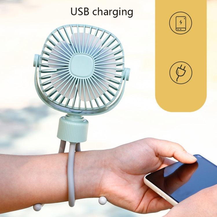 Octopus Fan Baby Stroller Outdoor Portable Children Students USB Handheld Fan