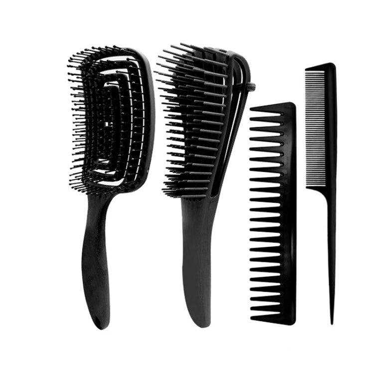 Hairdressing Comb Set Massage Comb Octopus Smooth Hair Anti-static Pointed Tail Comb