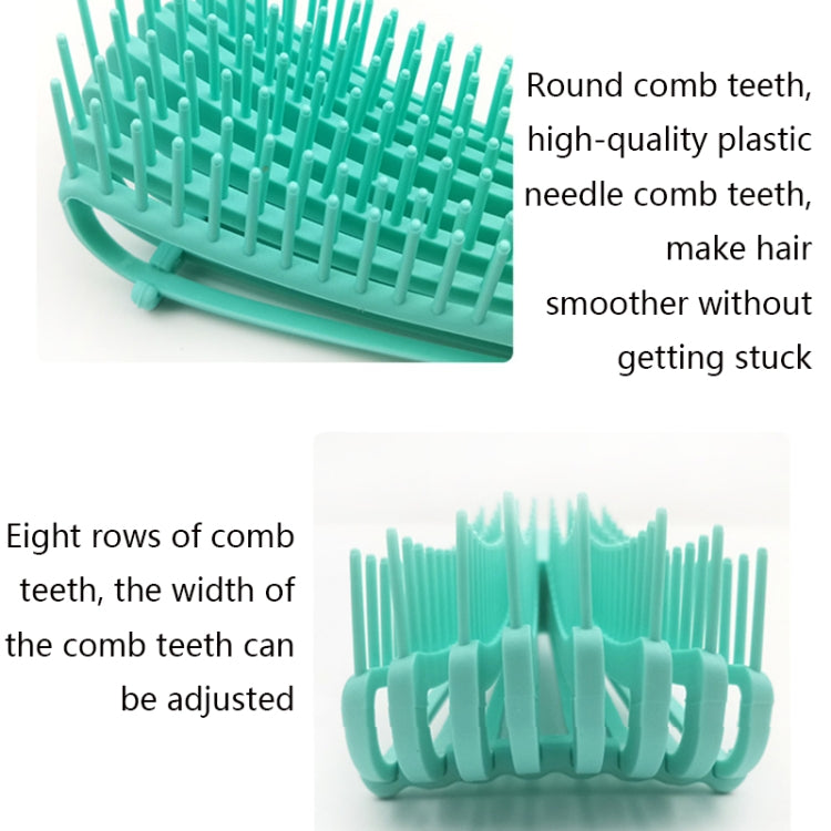 Octopus Massage Comb Silicone Shampoo Brush Beauty Eyebrow Brush Pointed Tail Comb Set