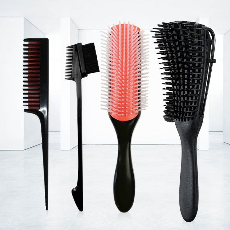 Multifunctional Octopus Comb Nine Row Massage Comb Plastic Highlighting Brush Hairdressing Comb