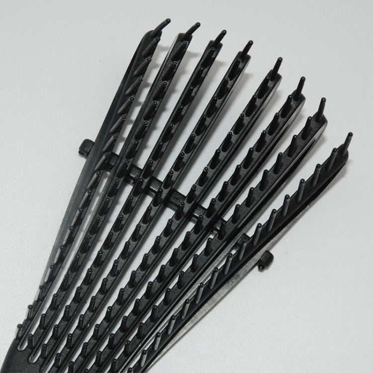 Plastic Scalp Massage Smooth Hair Comb Set(Black)