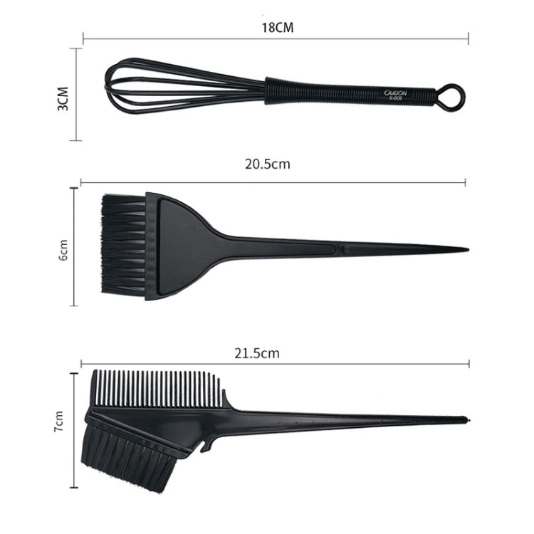 Gloves Alligator Clip Hair Highlighting Board Shawl Baked Oil Bowl Brush Dyeing Tool Set