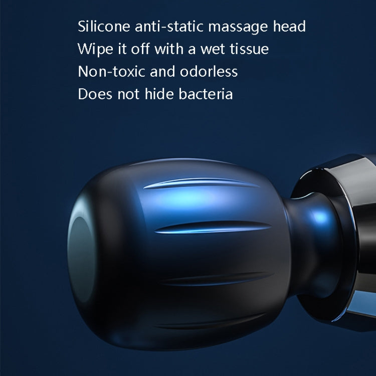 Mini Drug Gun Massage Equipment Muscle Massager, Specification: Gray Silicone Massage Head