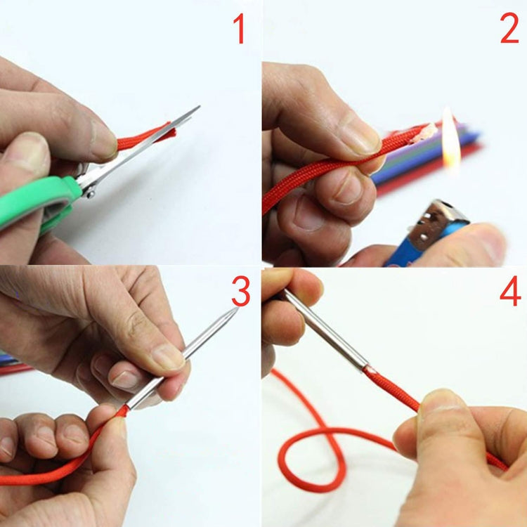Umbrella Rope Needle Marlin Spike Bracelet DIY Weaving Tool, Specification: 5 PCS / Set Silver