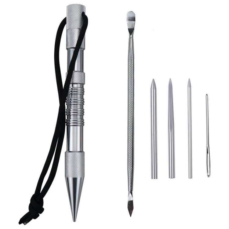 Umbrella Rope Needle Marlin Spike Bracelet DIY Weaving Tool, Specification: 6 PCS / Set Silver