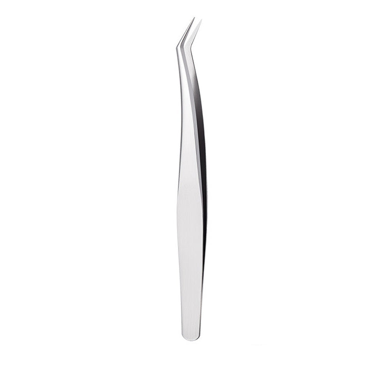 Nail Art Eyelash Tweezers Stainless Steel Colorful High Precision Grafting Eyelash Curler, Specification:  3 PCS Mirror Light Feather Clip