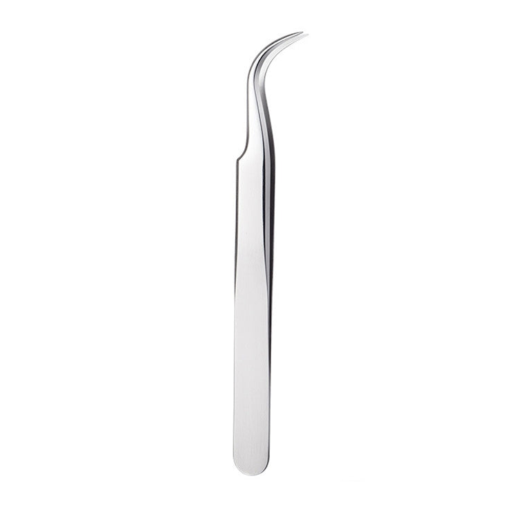 Nail Art Eyelash Tweezers Stainless Steel Colorful High Precision Grafting Eyelash Curler, Specification: 3 PCS Mirror Light Butterfly Clip