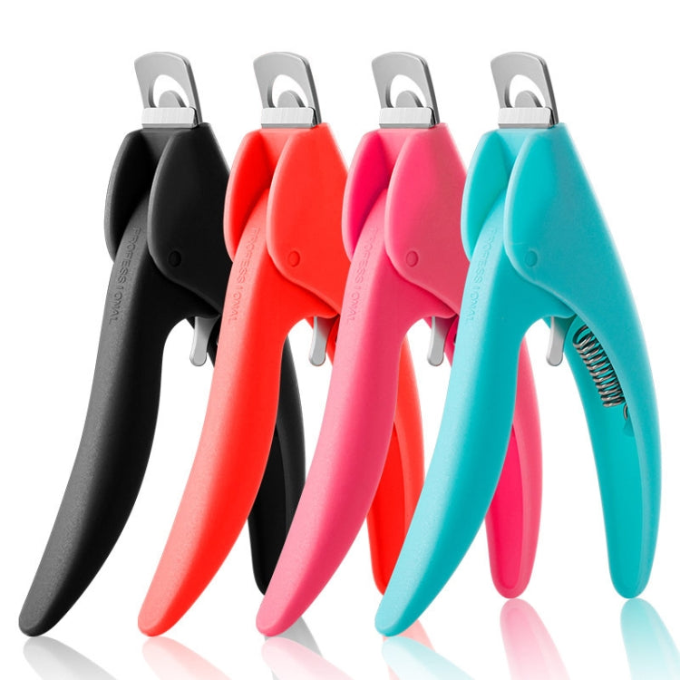 5 PCS Nail Scissors U-Shaped Scissors DIY French Nail Fake Nail Scissors, Specification: Black