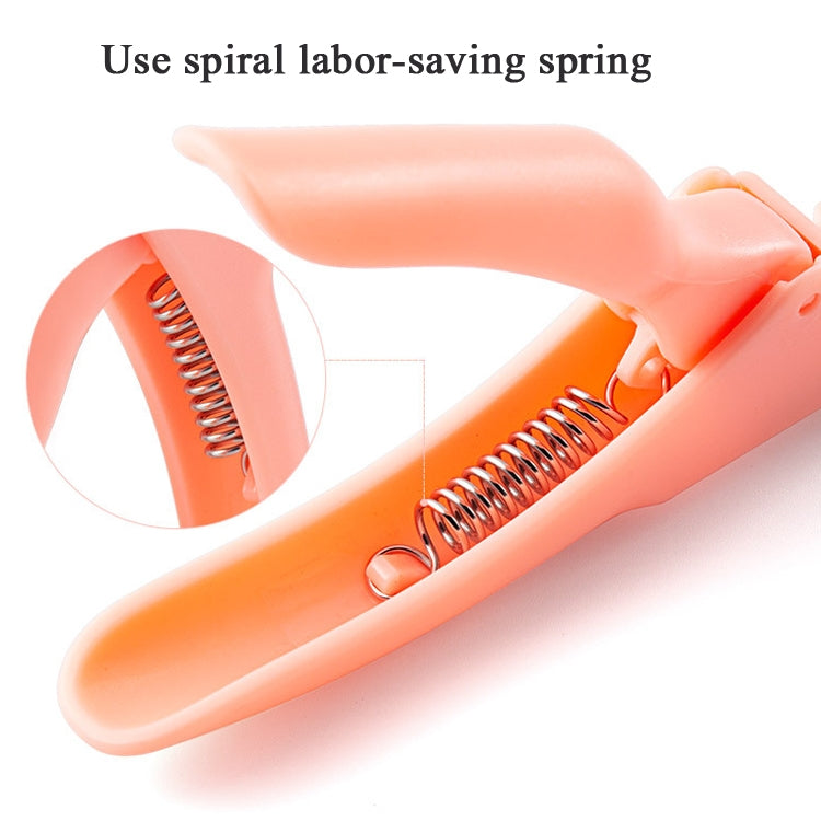 5 PCS Nail Scissors U-Shaped Scissors DIY French Nail Fake Nail Scissors, Specification: Orange With Hood