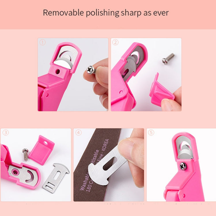 5 PCS Nail Scissors U-Shaped Scissors DIY French Nail Fake Nail Scissors, Specification: Orange With Hood