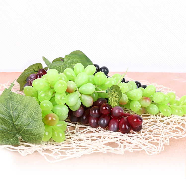 4 Bunches 36 Green Grapes Simulation Fruit Simulation Grapes PVC with Cream Grape Shoot Props