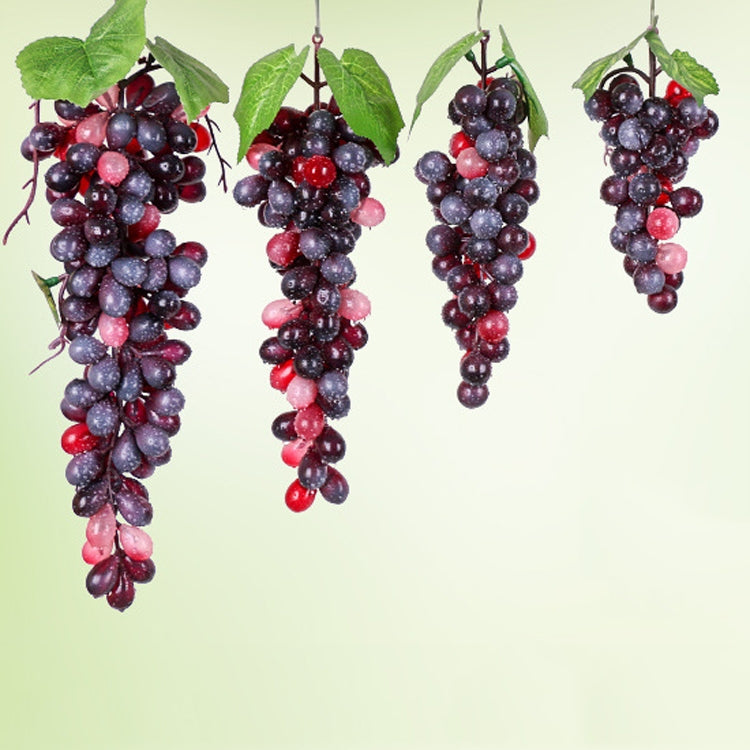 4 Bunches 36 Grain Agate Grapes Simulation Fruit Simulation Grapes PVC with Cream Grape Shoot Props