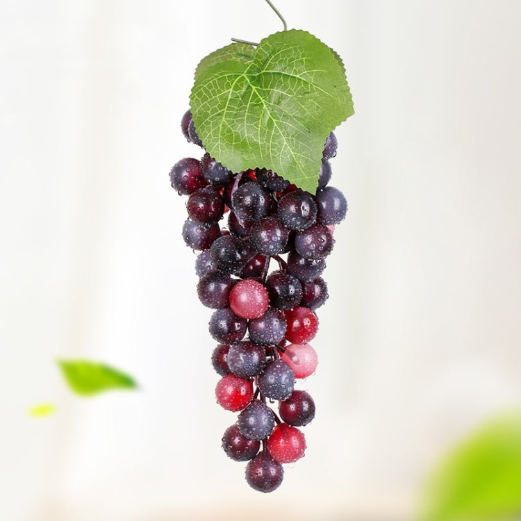 4 Bunches 60 Granules Agate Grapes Simulation Fruit Simulation Grapes PVC with Cream Grape Shoot Props