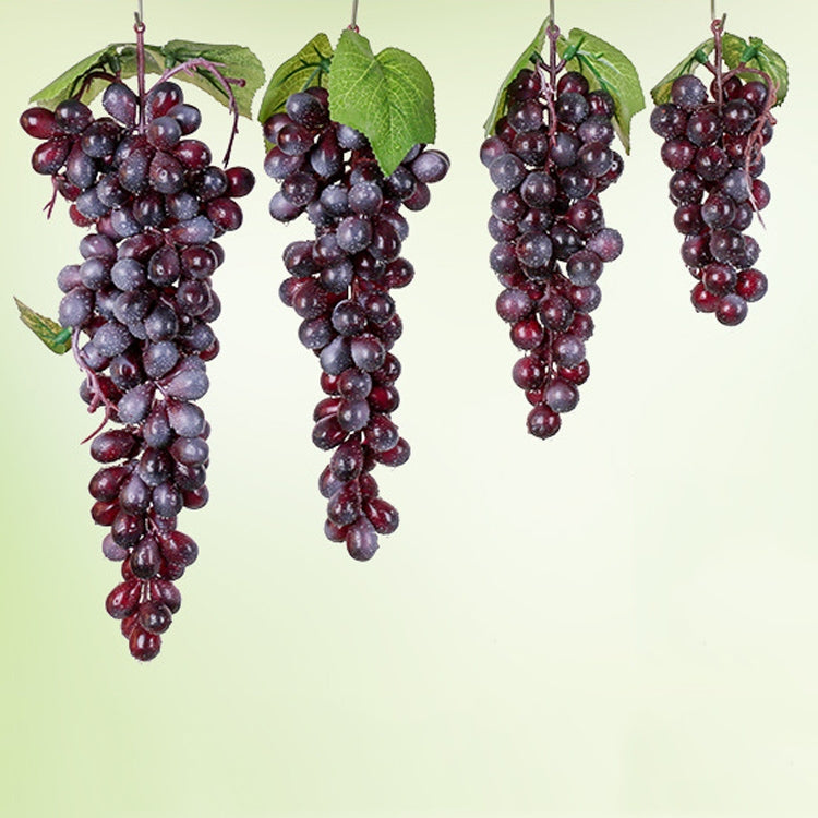 2 Bunches 110 Purple Grapes  Simulation Fruit Simulation Grapes PVC with Cream Grape Shoot Props