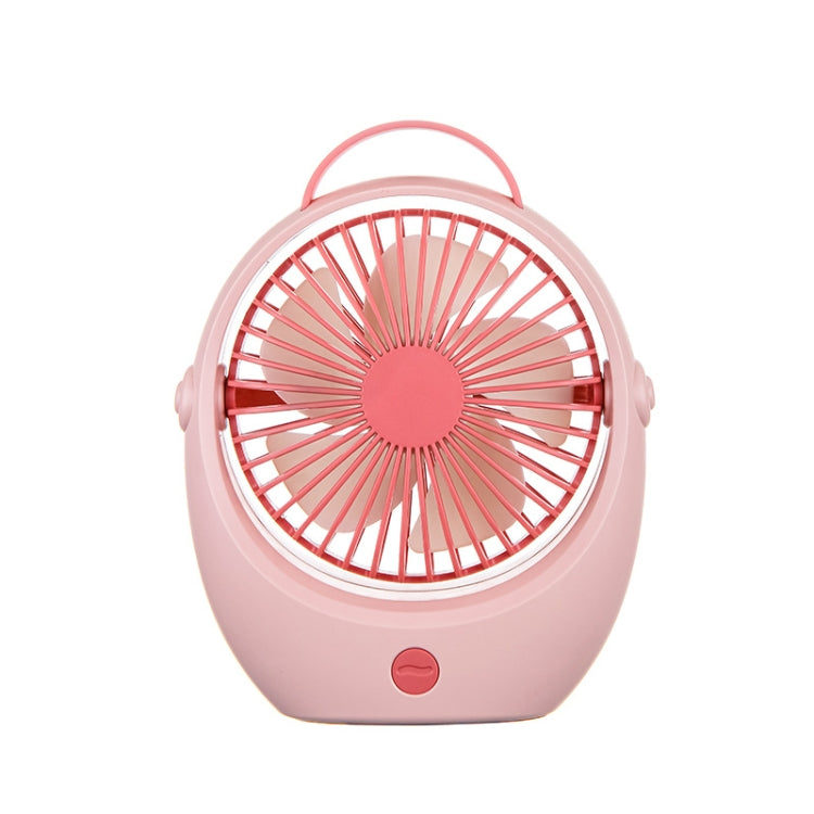 A3408 USB Desktop Fan Strong Wind with Handle Fan(Pink)