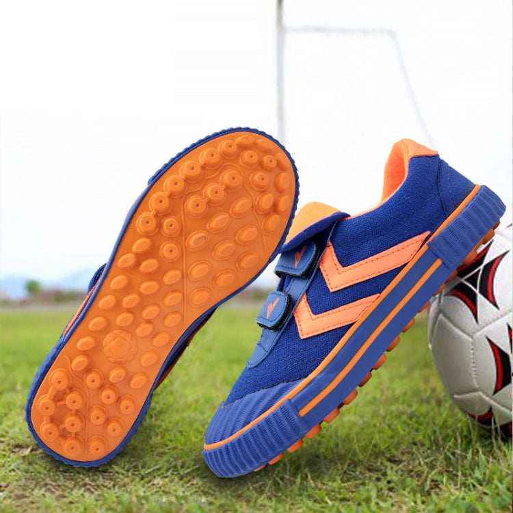 Children Soccer Shoes Antiskid Wear-Resistant Nylon Fastener Football Training Shoes, Size: 32/210