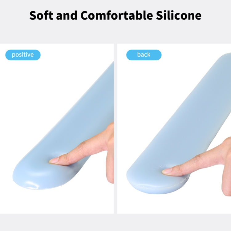 Creative Wristband Cute Silicone Hand Pillow Crystal Wrist Mouse Holder, Size: 43.5 x 6.8 x 1.75cm, Colour: Light Blue-Large
