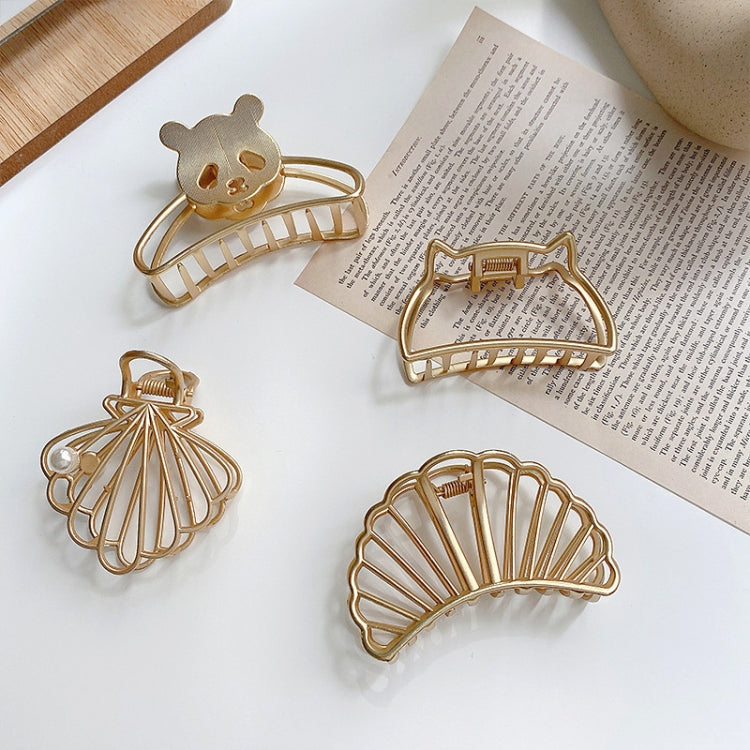 10 PCS Metal Hair Clip Retro Large Hair Clip, Colour: Bright Gold Love