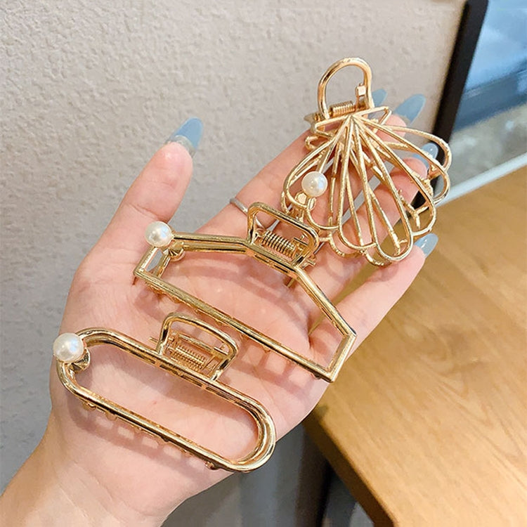 10 PCS Metal Hair Clip Retro Large Hair Clip, Colour: Bright Gold Cat