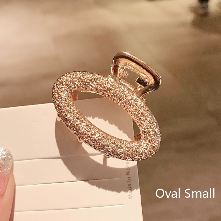 10 PCS Metal Hair Clip Retro Large Hair Clip, Colour: Oval Small
