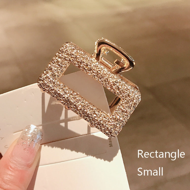 10 PCS Metal Hair Clip Retro Large Hair Clip, Colour: Rectangle Small