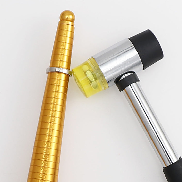 2 PCS Ring Measurement Tool Ring Formation Repair Correction Adjustment Tools,Style: Golden Rod
