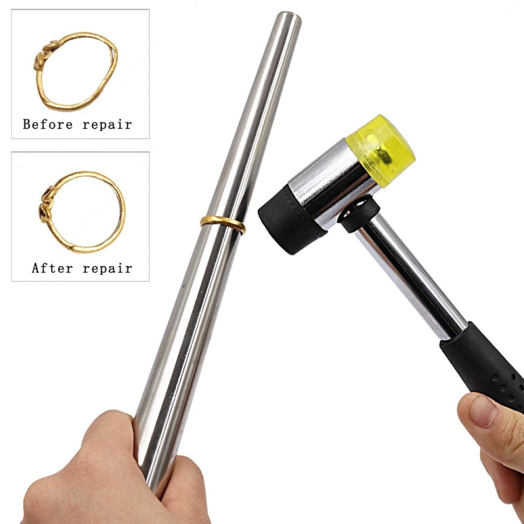 2 PCS Ring Measurement Tool Ring Formation Repair Correction Adjustment Tools,Style: Solid Iron Rod