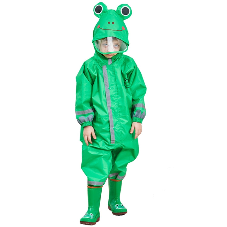 Children One-Piece Raincoat Boys And Girls Lightweight Hooded Poncho, Size: S