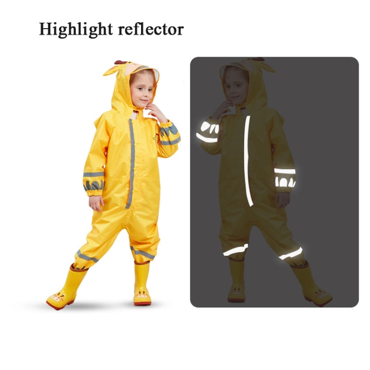 Children One-Piece Raincoat Boys And Girls Lightweight Hooded Poncho, Size: S