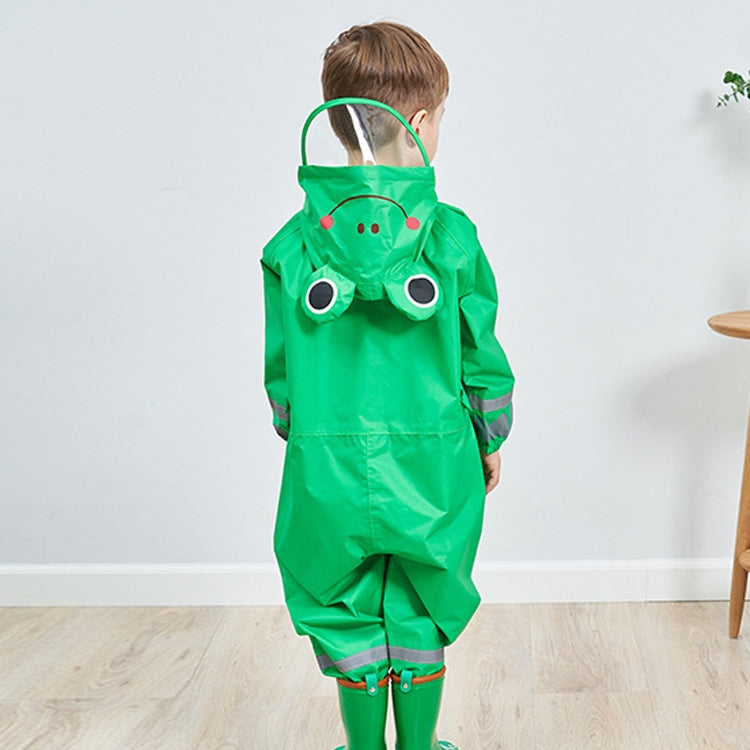 Children One-Piece Raincoat Boys And Girls Lightweight Hooded Poncho, Size: S