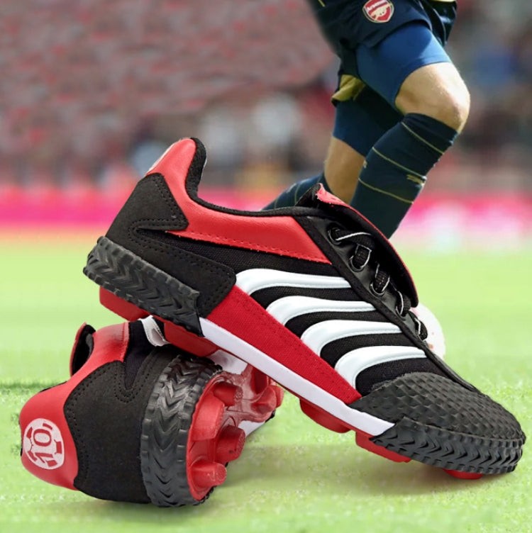 Canvas Antiskid Wear-Resistant Football Shoes Children / Adults Sports Training Rubber Spikes Shoes, Size: 42/260