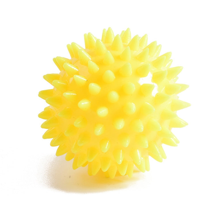 2 PCS TPR Grip Ball Rehabilitation Hemiplegia Stroke Massage Finger Ball, Specification: 6.5cm  20 Pounds (Yellow)