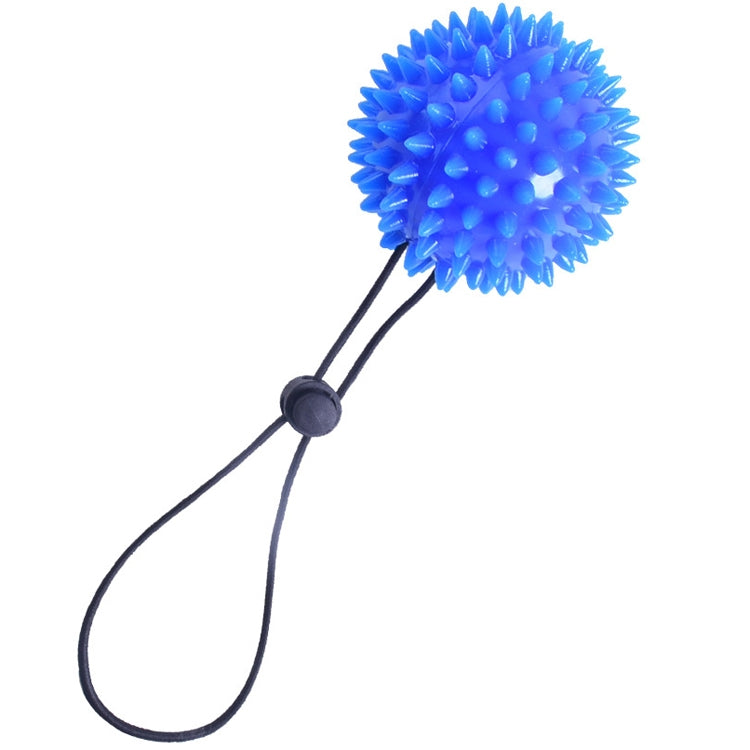 2 PCS TPR Grip Ball Rehabilitation Hemiplegia Stroke Massage Finger Ball, Specification: 6.5cm With Rope 20 Pounds (Blue)