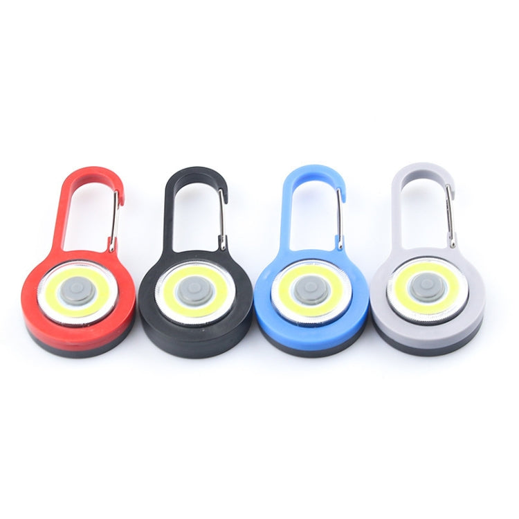 3 PCS Mini Carabiner COB Flashlight Outdoor Portable Keychain Night Fishing Light Random Colour Delivery
