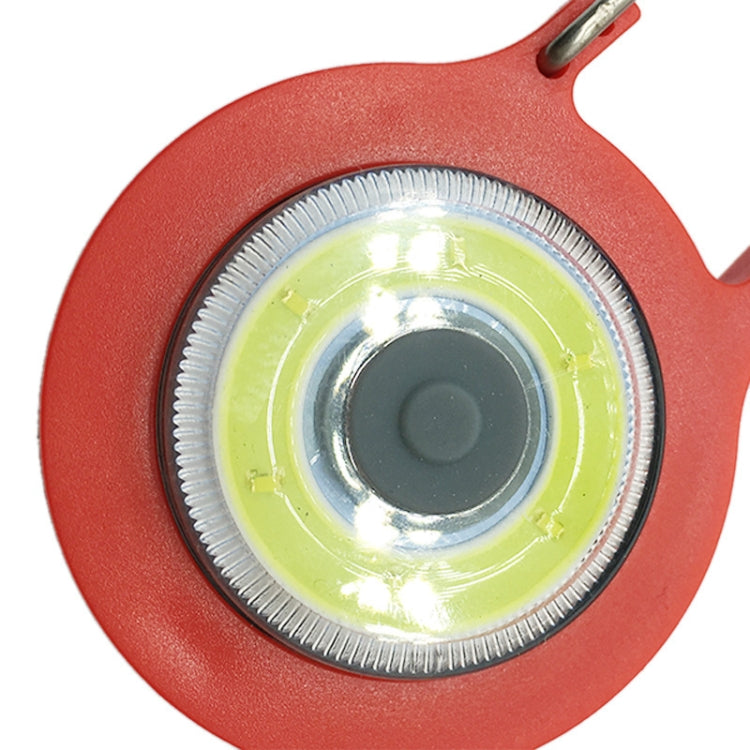 3 PCS Mini Carabiner COB Flashlight Outdoor Portable Keychain Night Fishing Light Random Colour Delivery