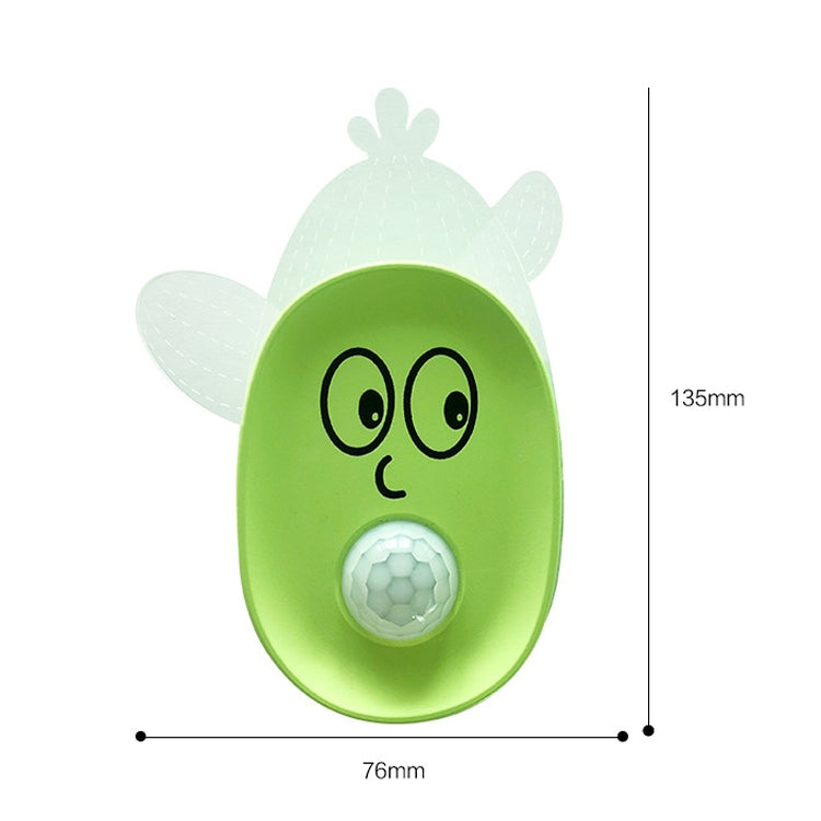 Cartoon Cactus Academy Overall Automatic Sense Night Light Cabinet Bedroom Bathroom Light(Warm White Light)
