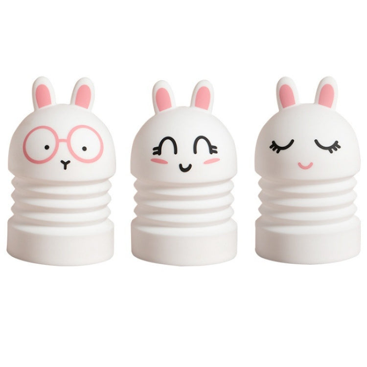 USB Jumping Rabbit Colorful LED Silicone Night Light Living Room Bedroom Children With Sleep Lights Style Random Deilvery