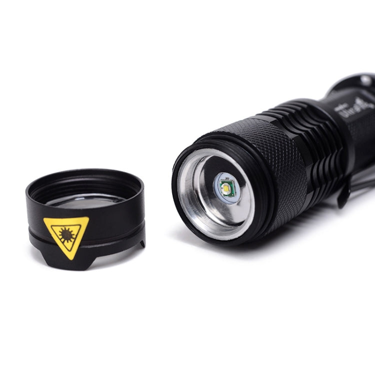 2 PCS Mini Zoom LED Flashlight Dual-Purpose Retractable Flashlight