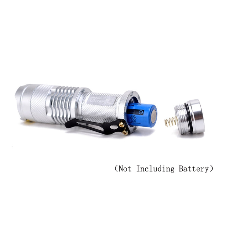 2 PCS Mini Zoom LED Flashlight Dual-Purpose Retractable Flashlight
